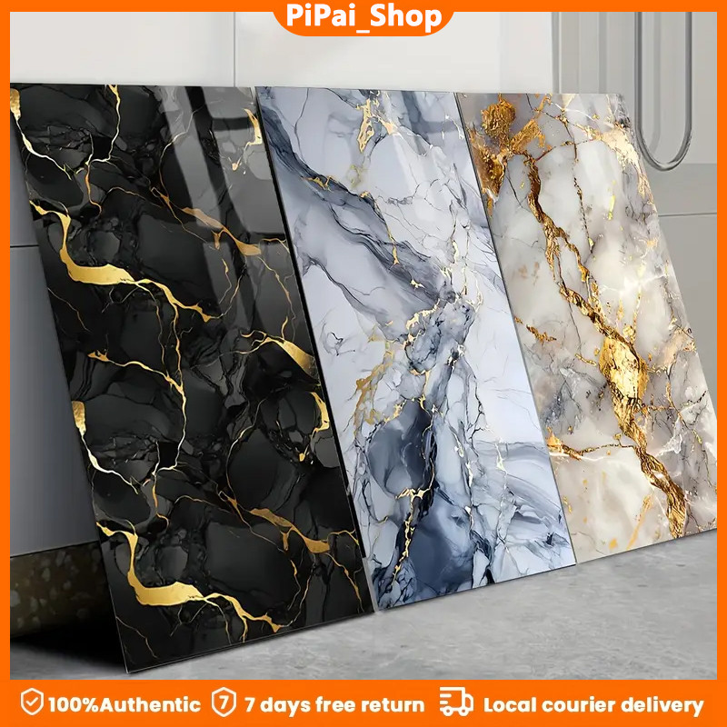 40x90cm สติกเกอร์ติดผนัง PVC กันน้ำ ลายหินอ่อน ถอดออกได้ มีกาวในตัว เหมาะสำหรับตกแต่งห้องครัว ห้องน้ำ ห้องนอน สำนักงาน