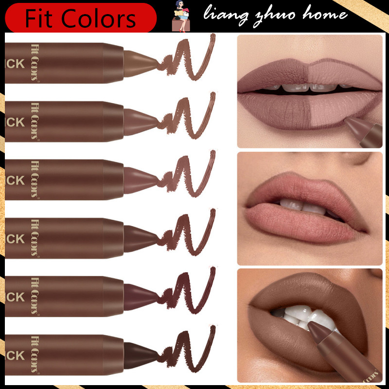 Fit สี Silk Chocolate กันน้ํา Matte ลิปสติกปากกาเซ็กซี่สีแดงสีน้ําตาล Contour Tint Long-Lasting Smooth Lipliner สําหรับผู้หญิงแต่งหน้าเครื่องสําอาง