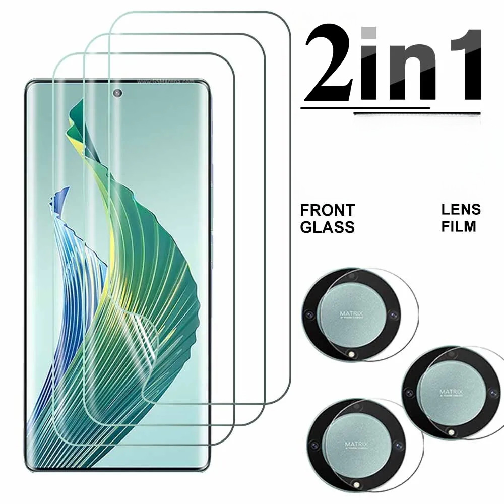 2in1 Hydrogel Soft Film สําหรับ OPPO A1x A2x A3 A3i A3x A5 Pro Energy 4G 5G เลนส์กล้องป้องกันหน้าจอ
