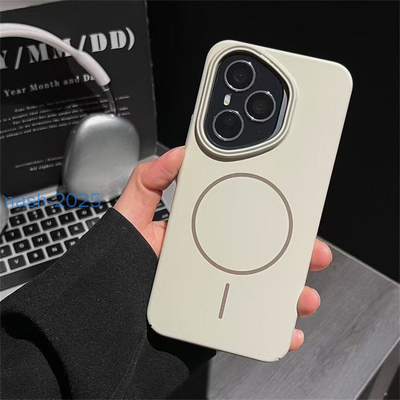 ปลอกสําหรับ Honor 400 Pro Non stick ลายนิ้วมือ Skin-friendly Frosting TPU แม่เหล็กดูดเคสโทรศัพท์กันกระแทกฝาหลัง