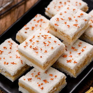 现做桂花糕温州特产孕妇零食点心蒸糕传统手工糯米糕点克盒Now make sweet scented osmanthus …