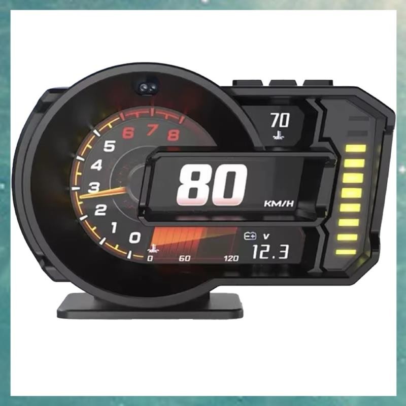 T QLI A590 HUD Heads-Up Display การใช้เชื้อเพลิง Turbine Curve Heads-Up Display Ambient Light ขับรถ 
