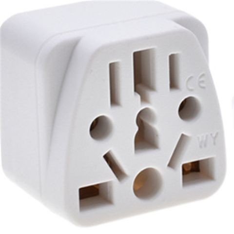 WY-6 อะแดปเตอร์อเมริกันญี่ปุ่น Thailand Pole Two Flat Round Pin Multi-Function Jack 2 Flat to 3 Pin 