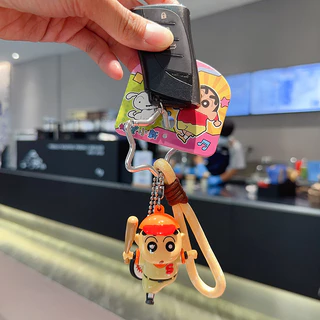 ของแท้ Crayon Shin-Chan คลาสสิกเบสบอล Superman พวงกุญแจการ์ตูนอะนิเมะเกมอุปกรณ์ต่อพ่วงจี้