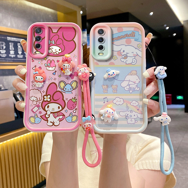 เคส vivo y12s / vivo y20 / vivo y20s เคสโทรศัพท์ตุ๊กตา 3D น่ารักสําหรับเคส vivo y12s / vivo y20 / vi
