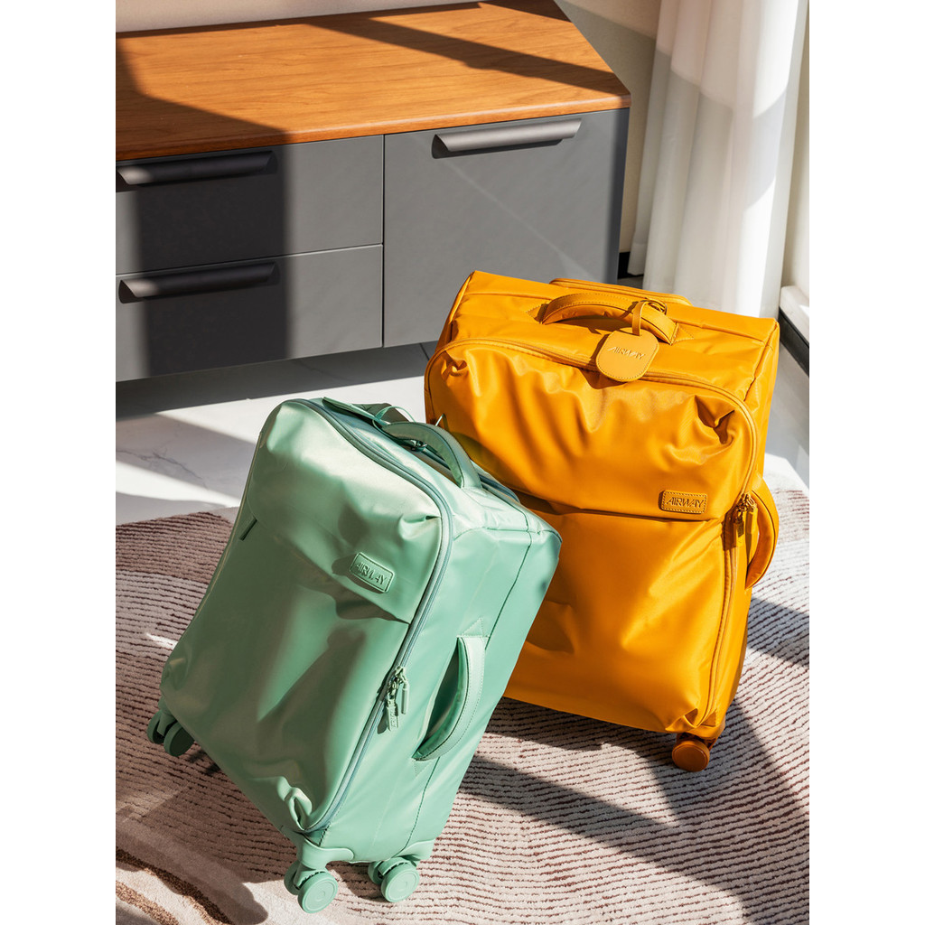 Airway ส่งออกไปยังญี่ปุ่นกระเป๋าเดินทางผ้าอ๊อกฟอร์ดกันน้ำน้ำหนักเบาพิเศษกระเป๋าเดินทางล้อสากล