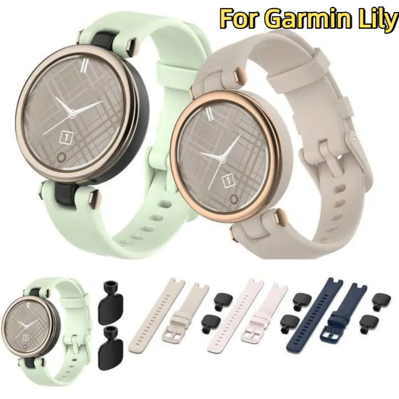 สําหรับ Garmin Lily สายนาฬิกากีฬาซิลิโคนสายคล้องคอผู้หญิงแฟชั่นสายรัดข้อมือฟิตเนส Garmin Lily นาฬิกาอุปกรณ์เสริม