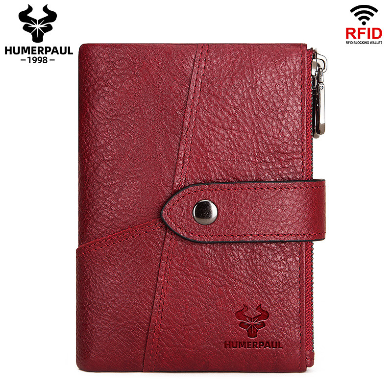 Humerpaul Lady purses กระเป๋าสตางค์พับคู่ ผลิตหนัง BP888