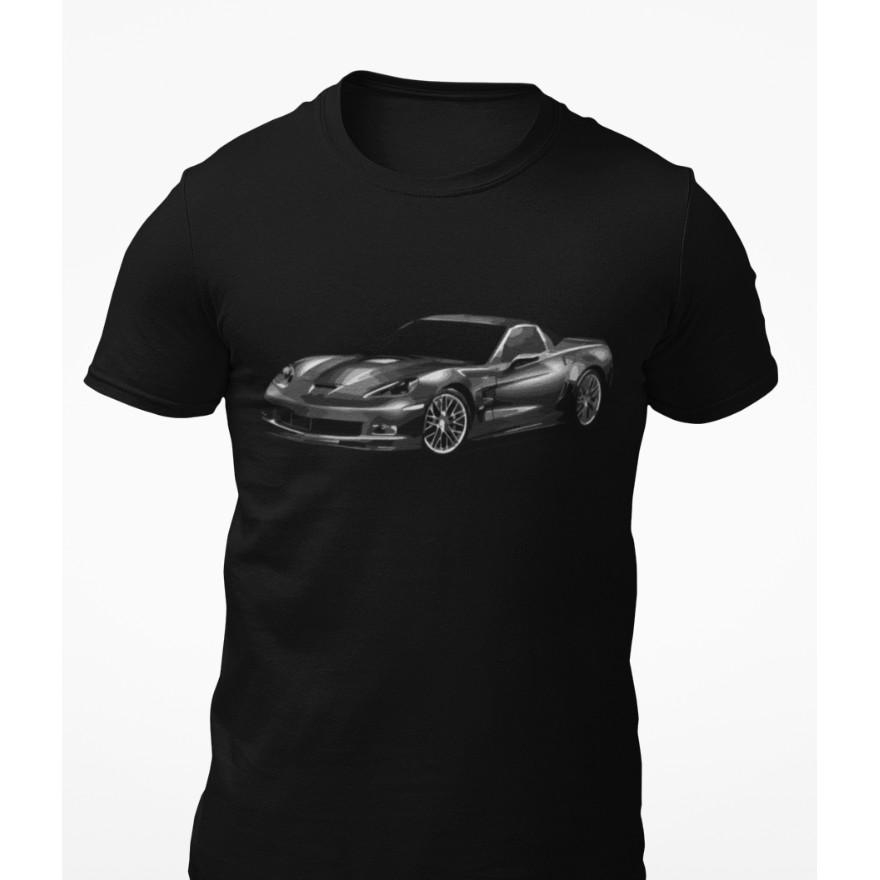 Vette C6 Zr1 เสื้อยืดแขนสั้นตลกและที่โดดเด่นสไตล์ประณีตรายละเอียดเสื้อยืด