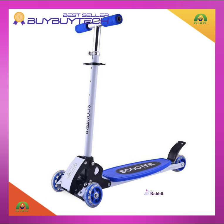 BUYBUYTECH 🔥🔥🔥สกูตเตอร์ เหล็ก เหล็ก 3ล้อและ4ล้อ scooter ของเล่นเด็ก รับน้ำหนักได้30กก