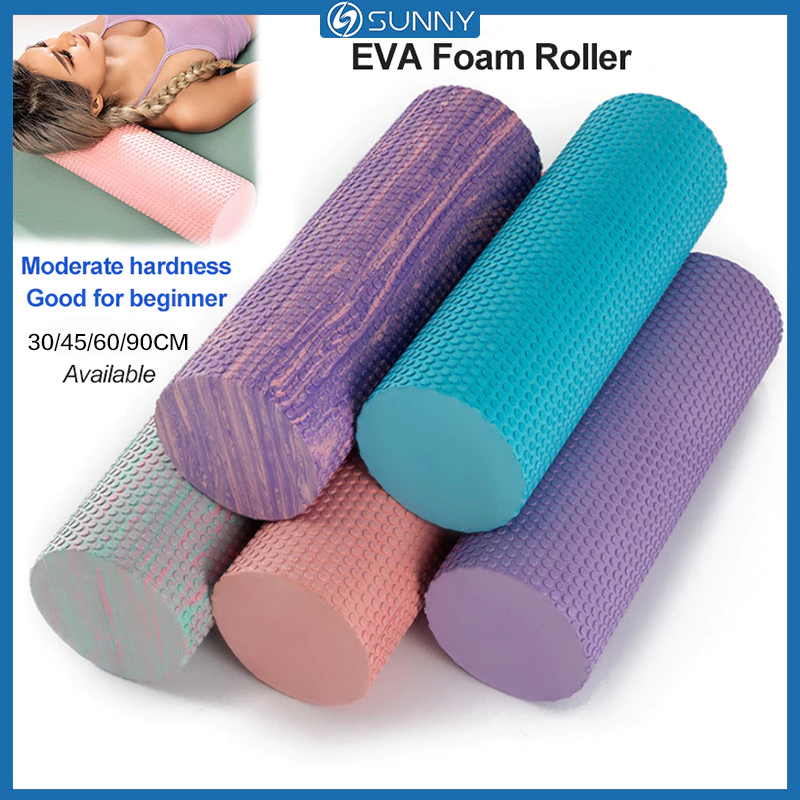 Sunnyfit ลูกกลิ้งโฟม EVA โยคะ Roller 30/45/60/90 ซม.นวดจุด Fantastic สี Roller ฟิตเนส Gym ผ่อนคลายกล้ามเนื้อ