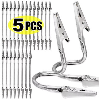 18ซม ทําเอง ยืดหยุ่นท่อคลิปจระเข้หัวคู่มัลติฟังก์ชั่บันทึกกา…