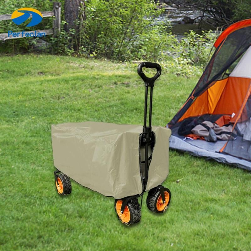Perfeclan Garden Wagon ผ้าคลุมรถเข็น ผ้าคลุมกันฝุ่น ผ้า Oxford 35x20x18 นิ้ว พร้อมที่เก็บ