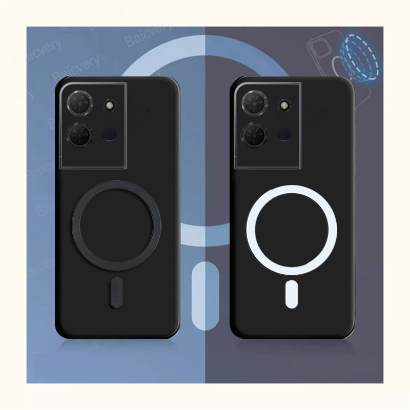 ปลอกสําหรับ TCL 503 T442M T442A 502 505 พร้อมสติกเกอร์ชาร์จไร้สายกันกระแทกเคสโทรศัพท์ฝาครอบ