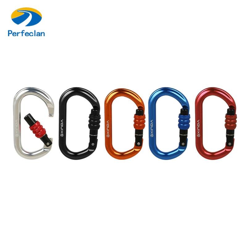 Perfeclan Climbing Carabiner คลิปปีนเขา คาราบิเนอร์รูปตัว D หัวเข็มขัดสายจูงสุนัข