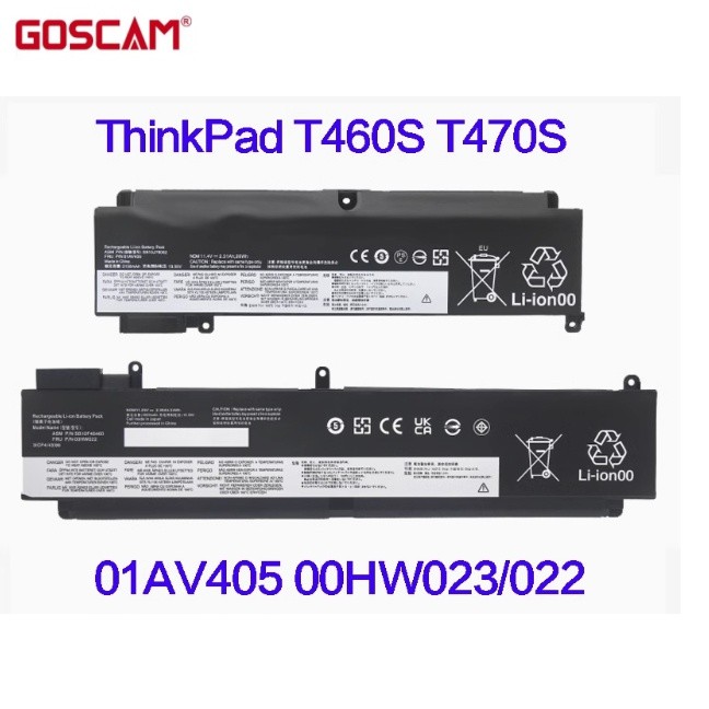 ✿แบตเตอรี่ Lenovo T460s T470s 01AV405 01AV406 408 00HW025 00HW022 00HW023