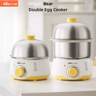 Bear หม้อต้มไข่สแตนเลสขนาดเล็ก หมีน้อย หม้อหุงไข่สองชั้น หม้…