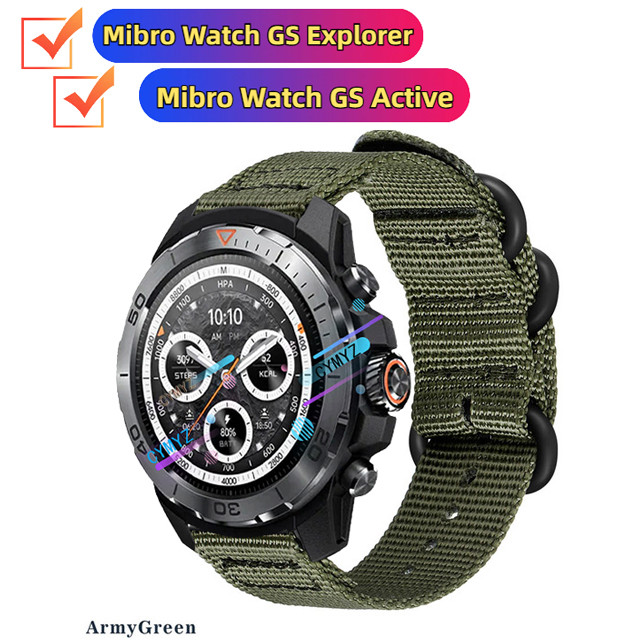 Mibro Watch GS Explorer strap สายไนลอน Mibro Watch GS สายที่ใช้งาน สายรัดข้อมือแบบสปอร์ต