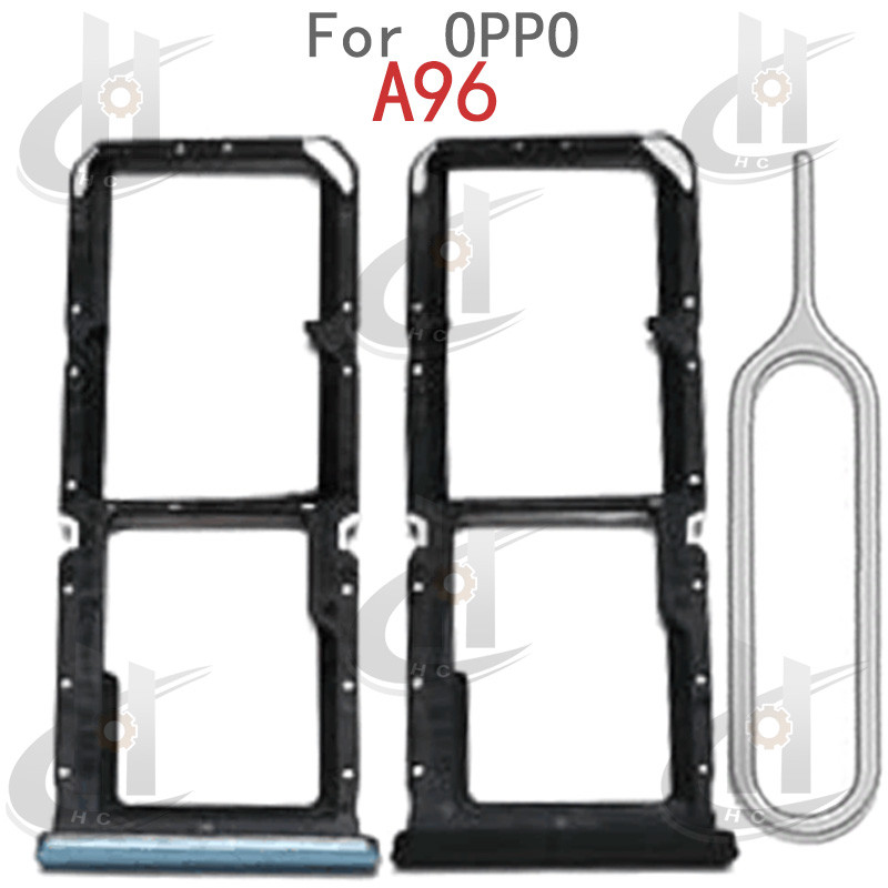 สําหรับ OPPO A96 ถาดซิมการ์ดผู้ถือช่องใส่การ์ด Reader SD Slot Adapter อะไหล่