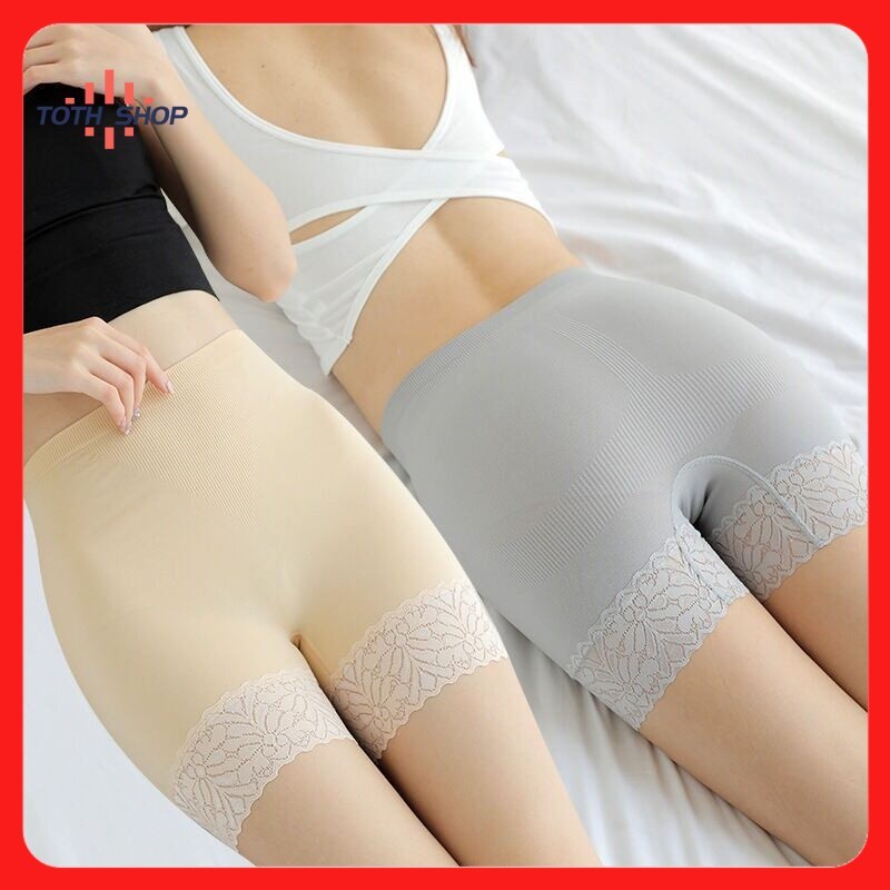 แรงกระสุนสูง พร้อมส่ง กางเกงซับใน ฟรีไซส์ กางเกงกันโป๊ ผ้านิ่ม ใส่สะบาย 40-80kg ราคา ถูกที่สุด ดีลบีเคเค