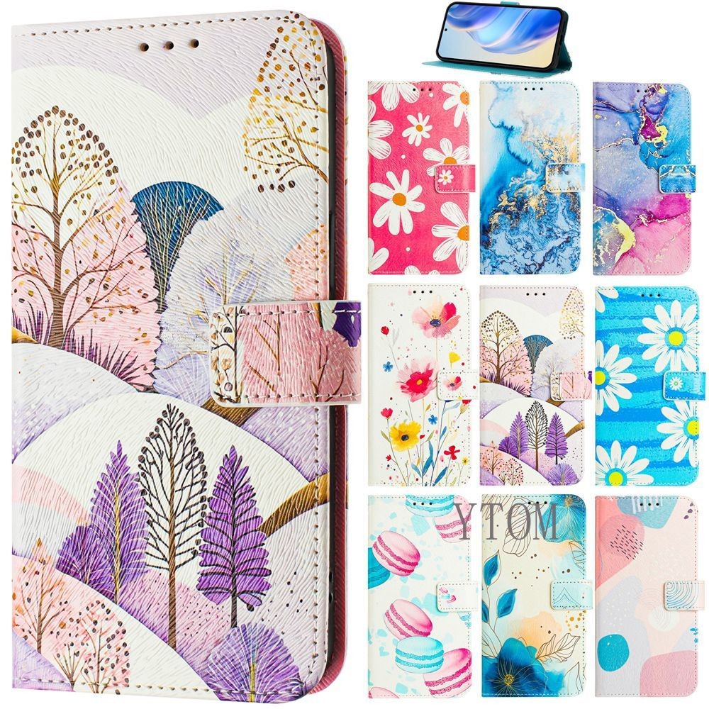 ภาพวาดหนังสําหรับ TCL 50 LE 505 501 403 40 XL 30 SE 30T 405 40R 20R 306 305 STYLUS กรณีพลิกกระเป๋าสต