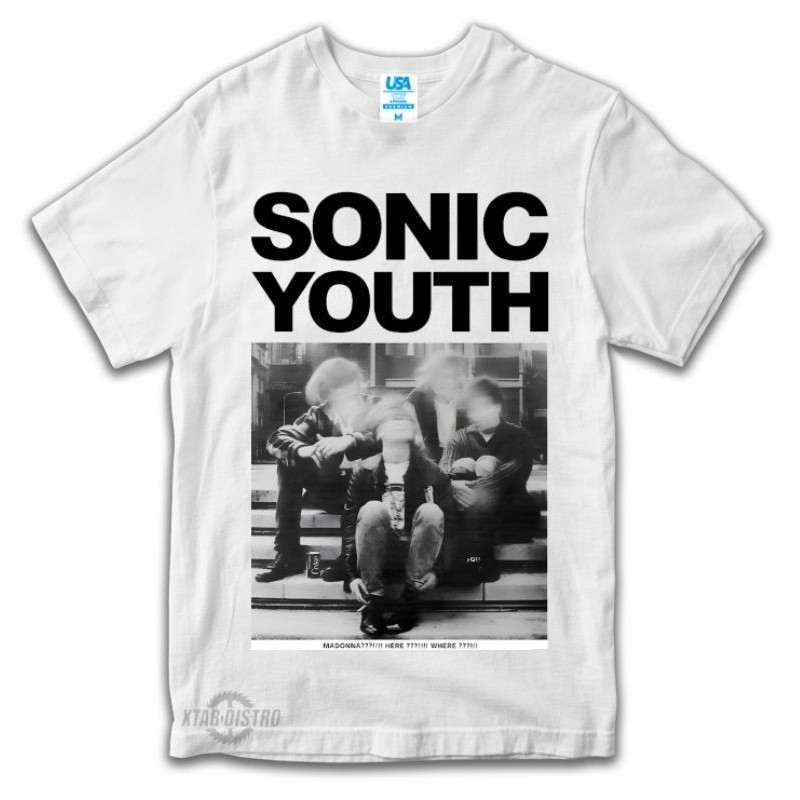 เสื้อยืด sonic youth madonna ที่นี่เสื้อยืดวง sonic youth goo band เสื้อผ้า