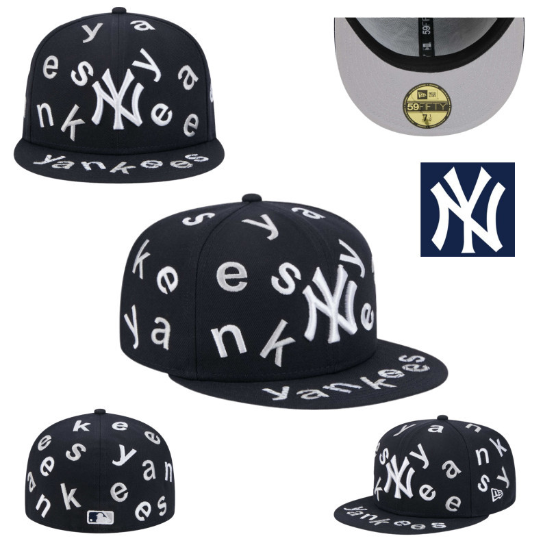 ผู้ชาย ใหม่ .Er.a MLB New York Yankees Team Confetti 5.9F..IFTY หมวกติดตั้ง Enclosed Letter ปักแบน E