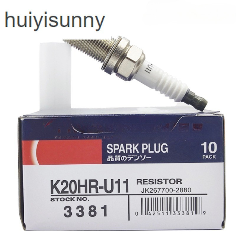 HYS 1 4 ชิ้น K20HRU11 หัวเทียนอิริเดียมสําหรับ MITSUBISHI LANCER TOYOTA CAMRY FORTUNER HIACE COMMUTE
