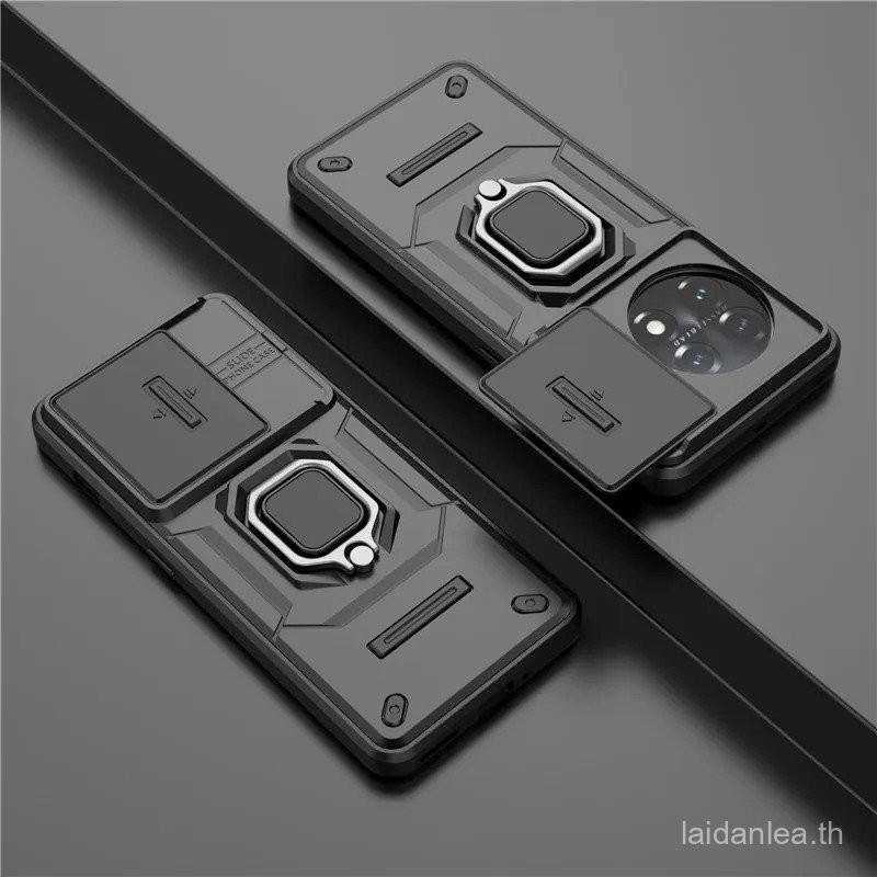 สําหรับOneplus 11 กรณีOneplus 11 12 12R 11R Ace 2 ฝาครอบสไลด์กล้องกันชนผู้ถือแหวนเคสโทรศัพท์Oneplus 