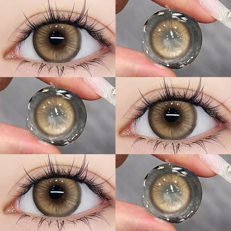 (COD) คอนแทคเลนส์สีน้ำตาลขายดี คอนแทคเลนส์สีตาขนาดใหญ่ 14.5 มม. เพื่อสร้างดวงตาที่บริสุทธิ์
