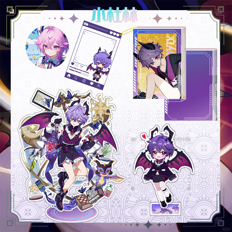 Genshin Impact Mini Durin ชุดอะคริลิคขนาดใหญ่จี้ Badge The Deliveer เกมอะนิเมะ Merch ของขวัญ