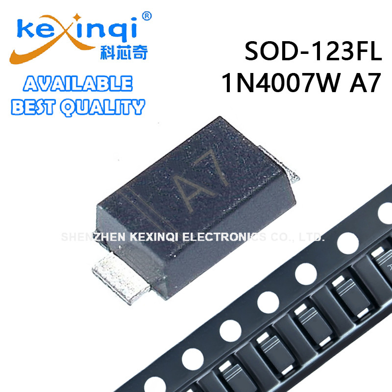 (50-200 ชิ้น) 1N4007W A7 SOD123FL SMD Rectifier ไดโอดและป้องกันไฟกระชาก
