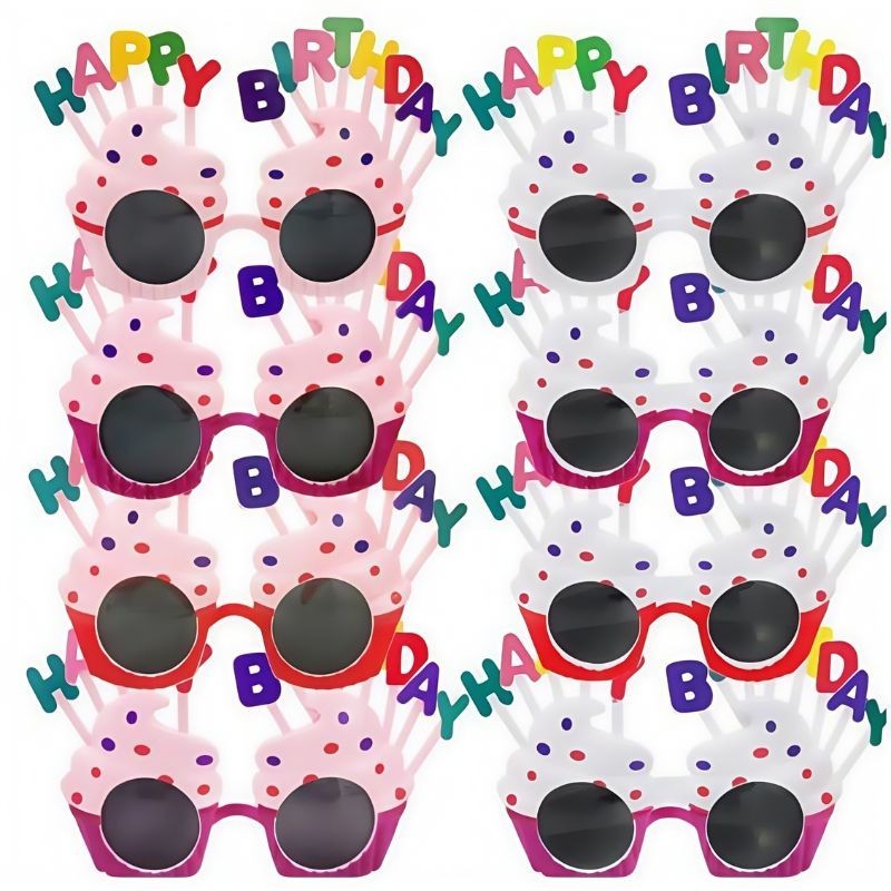 แว่นตาวันเกิด Birthday glasses แว่นตาเค้ก แว่นตาแฟชั่น วันเกิด งานปาร์ตี้ (พร้อมส่งในไทย ) - รูปที่ 4