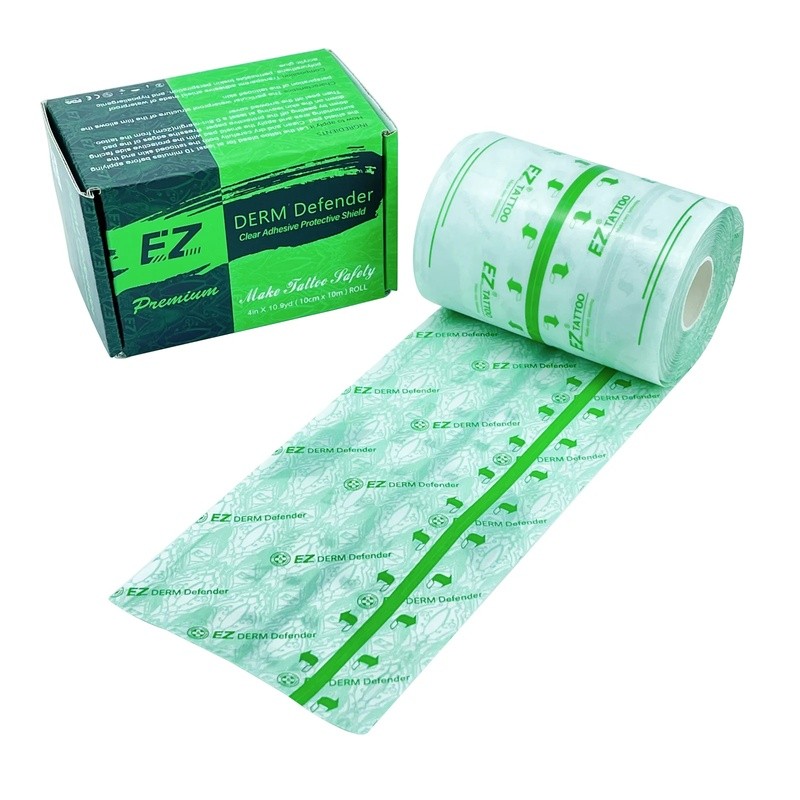 Ez Premium Derm Defender1 Tattoo Clear กาวป้องกันโล่ฟิล์มสักกันน้ํา