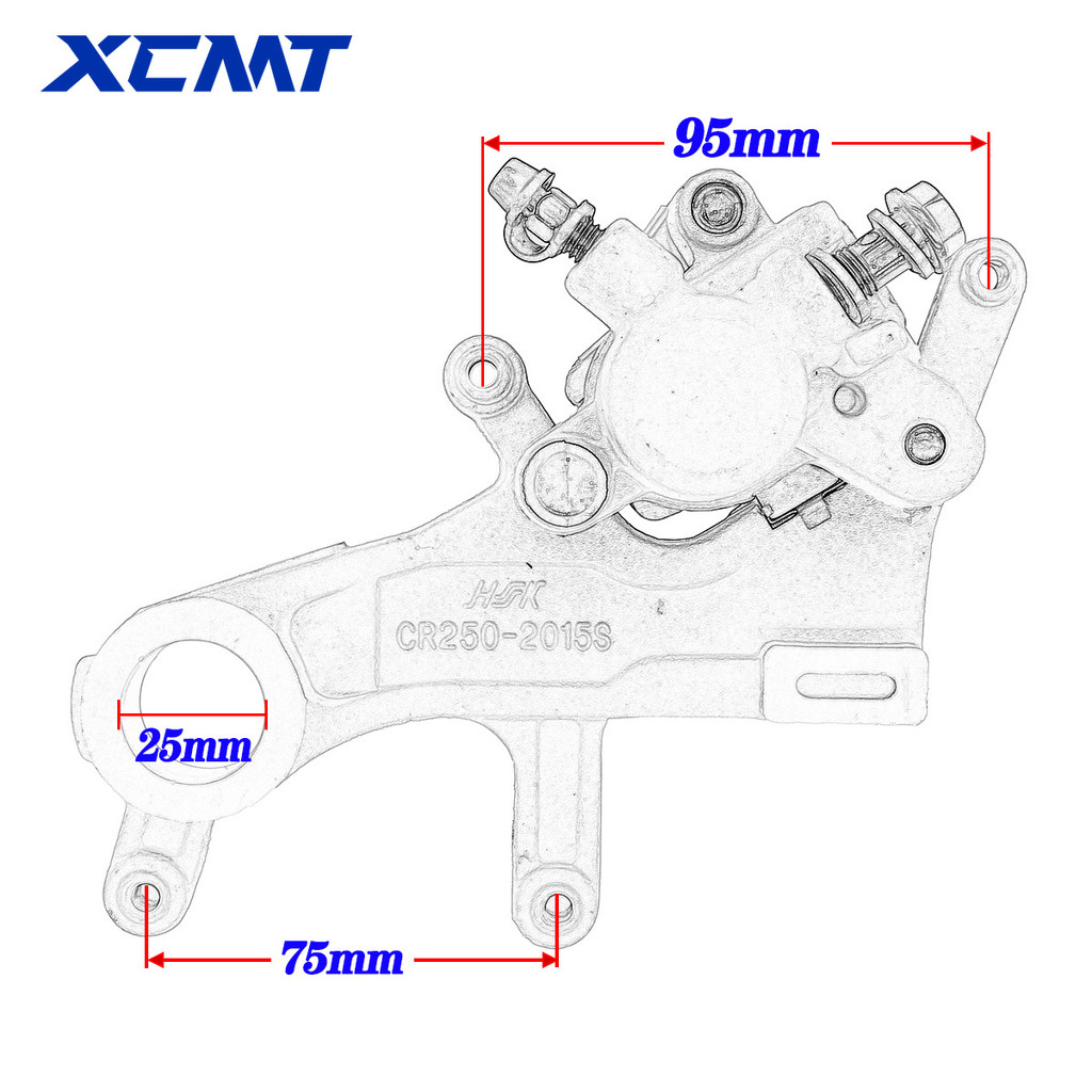 สําหรับรถจักรยานยนต์ฮอนด้าด้านหลังเบรค Caliper CRF250R CRF450R 250X 450X 250RX 450RX CR125R 450R ราคา ถูกที่สุด ดีลบีเคเค แกลเลอรีภาพที่ 3