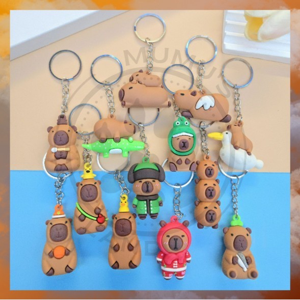 GANTUNGAN Capybara Premium BKK พวงกุญแจของเล่นน่ารัก Bagcharm A-GK001
