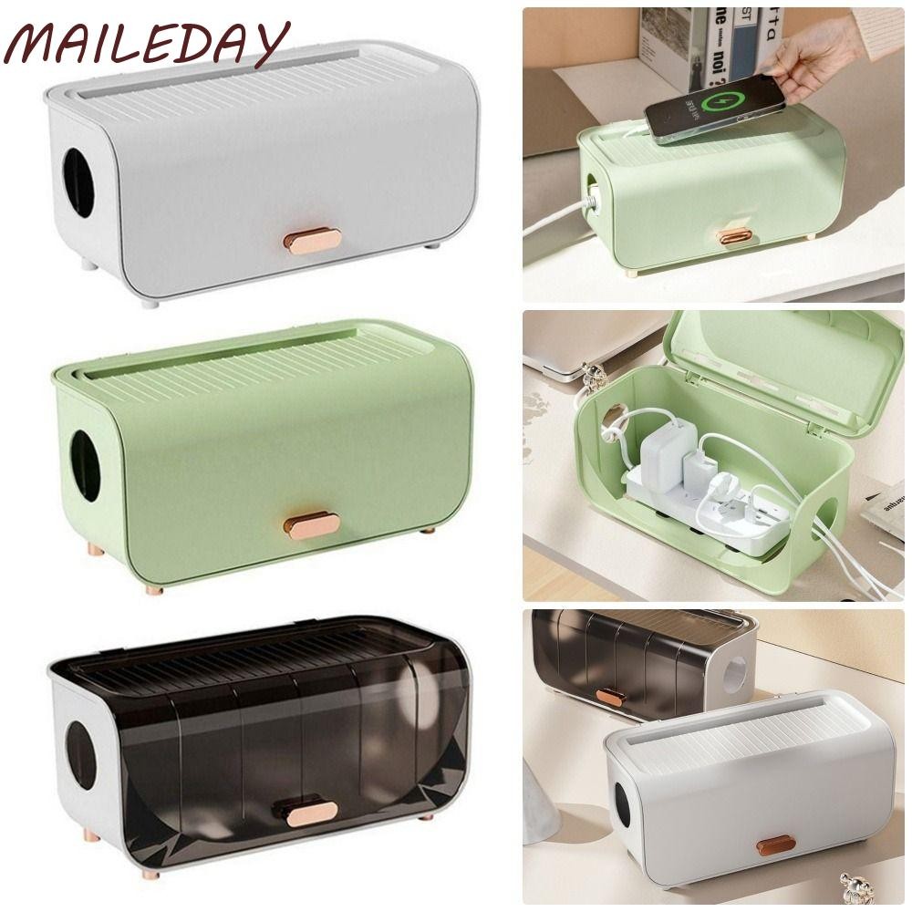 ความต้องการ ที่เก็บสายไฟ 1ชิ้น ,พร้อมฝาครอบลวดม้วนสายเคเบิลกล่องเก็บ,กันฝุ่นกันน้ําบ้านสก์ท็อปชาร์จซ็อกเก็ตจัด