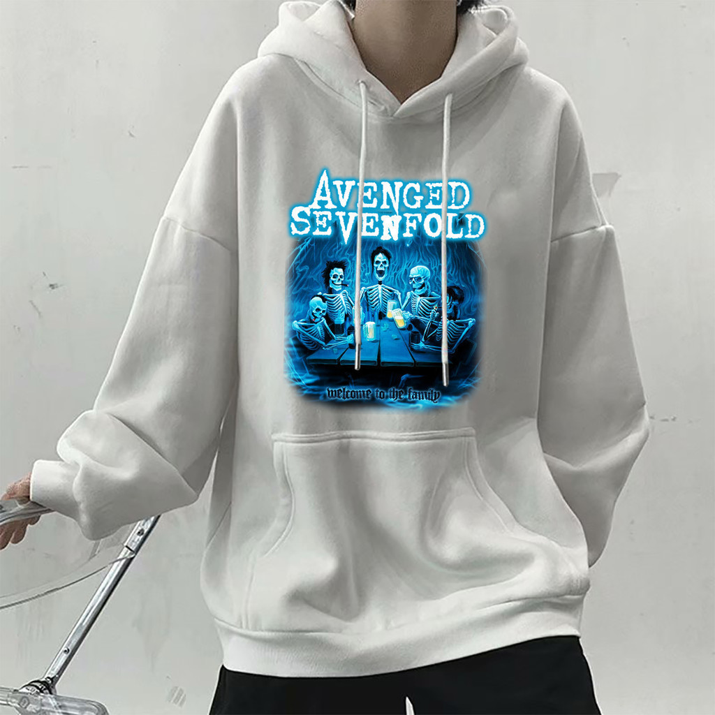 🍀 HOT เสื้อฮู้ด A7x เสื้อกันหนาวลําลอง มีฮู้ด ผ้าฝ้าย ลาย Hoodie Y2k Avenged Sevenfold สําหรับผู้ชาย