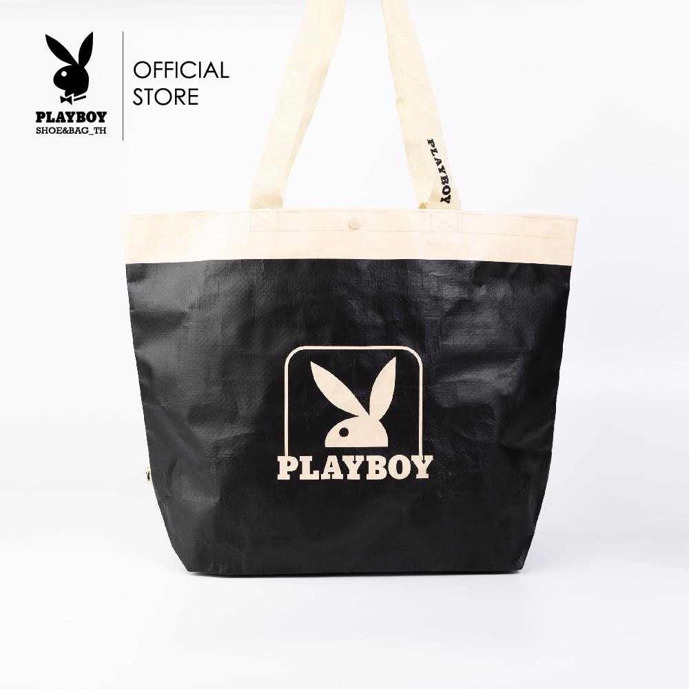 Playboy รุ่น Classic Tote ถุงอเนกประสงค์ รหัส ST-F251PB006-BK สี ดำ