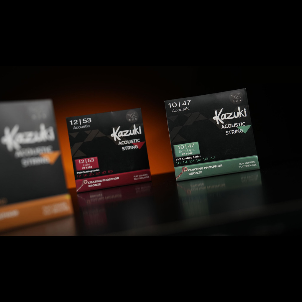 Kazuki PVD Coating Acoustic Guitar Strings สายกีตาร์ไฟฟ้า เบอร์ 10 / 11 / 12 วัสดุ Phosphor Bronze เคลือบกันสนิมด้วยกระบ - รูปที่ 6