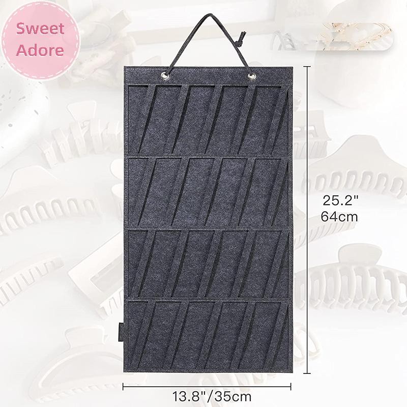 SweetAdore ผม Claw คลิป Organizer ความจุขนาดใหญ่ผู้ถือแขวนผนังประหยัดพื้นที่ Girls Room Wall Deco TH - รูปที่ 3