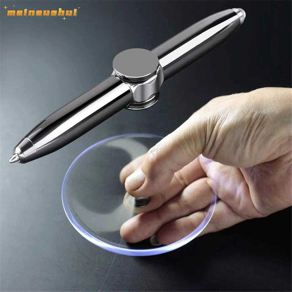 Mainaushui Fidget Spinner ปากกา Decompression Multi-Function LED Gyroscope