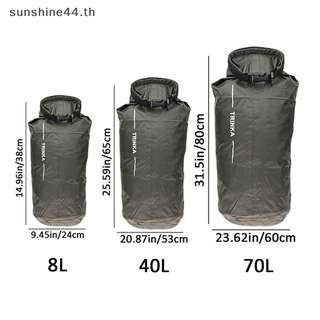 Foursun 8L 40L 70L กันน้ํากระเป๋าเดินทางกลางแจ้งกระเป๋าถือสําหรับพายเรือพายเรือคายัค Canoeing ลอยแห้งกระสอบกระเป๋า TH