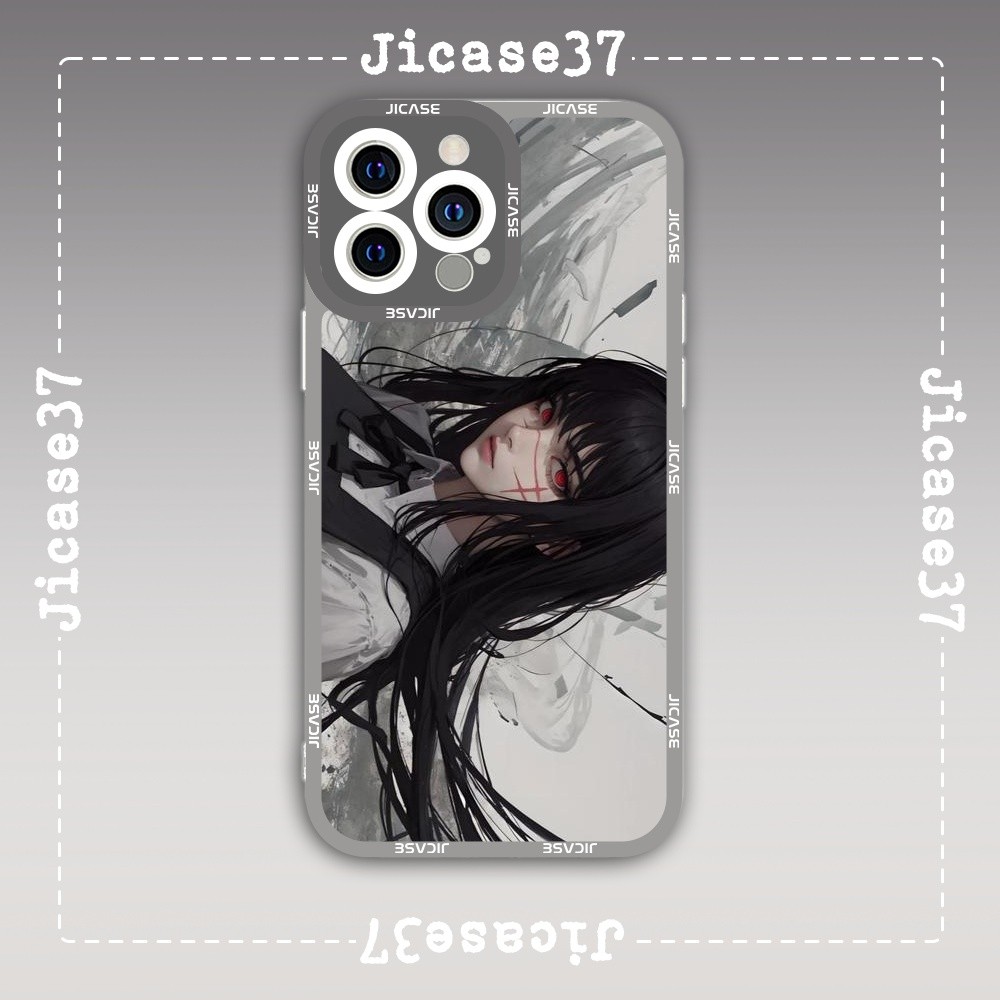 Samsung Xiaomi Oppo Anime Chainsaw man Demon Hunter Square Edge เคส iPhone