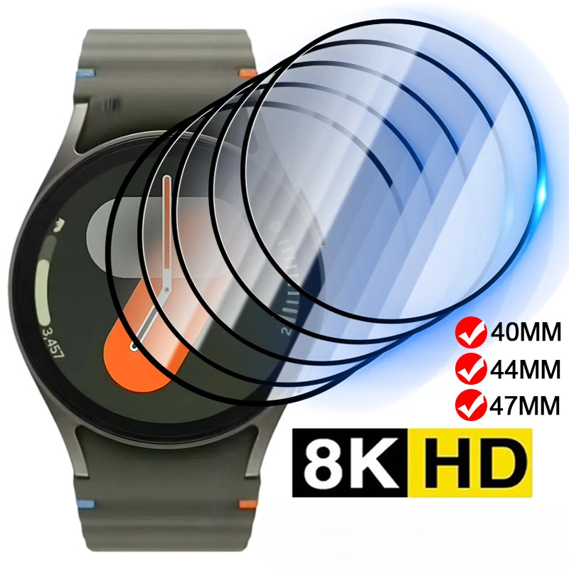 SAMSUNG 999Dโค้งฟิล์มกันรอยสําหรับSamsung Galaxy Watch Fit 7 6 5 4 3 Active 2 Ultra FE Classic Pro 4