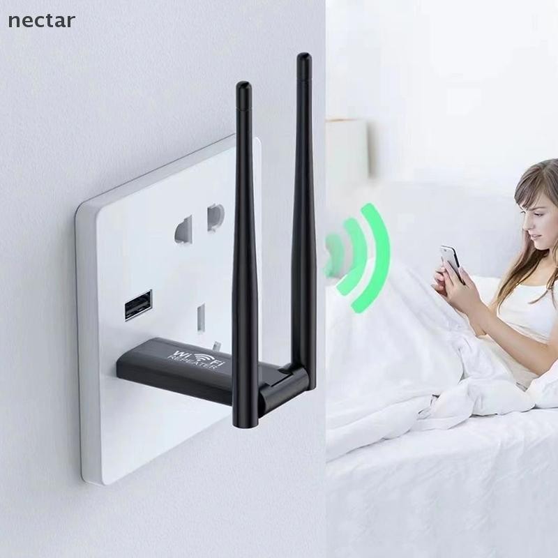 Tar 300Mbps 2.4G USB Wireless WiFi Repeater Extender Router WiFi เครื่องขยายสัญญาณ Booster Long Range Wi-Fi Repeater Access Point N
