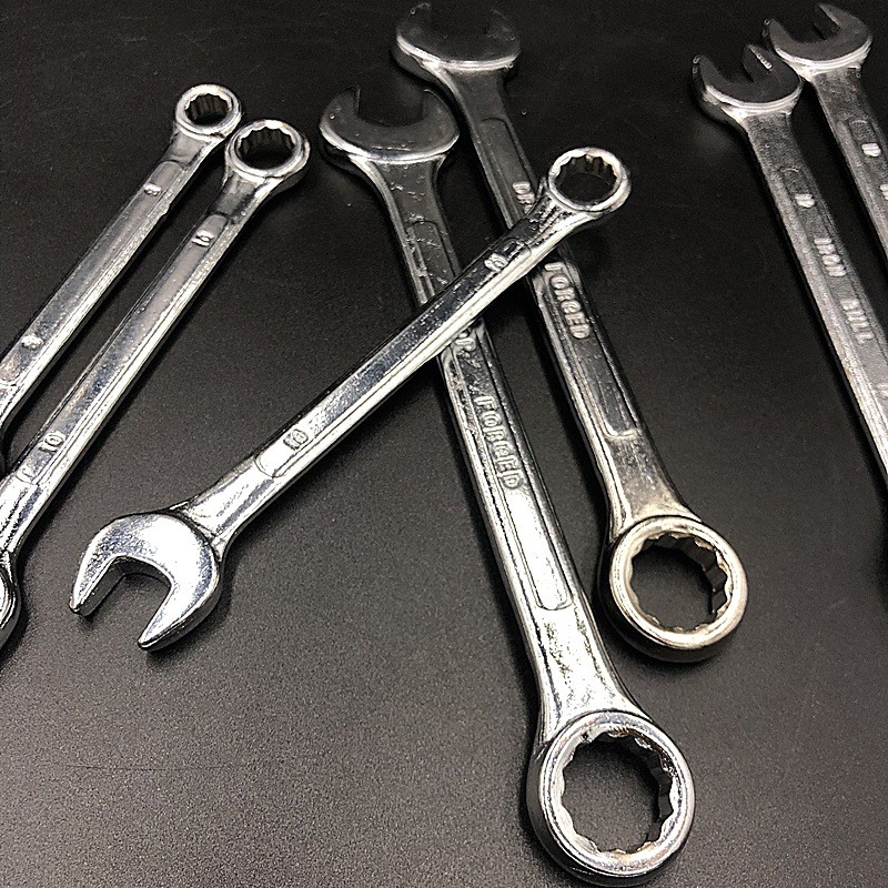 ประแจแหวนข้างปากตาย แยกเบอร์ 6 - 22mm. ราคาต่อ 1 ชิ้น ใช้ ขัน คลายน็อต สกรู ลูกบล็อค ประแจปากตาย ประแจแหวน ประแจแหวนข้าง