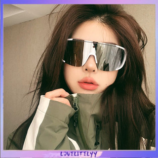 Kacamata Hitam Bingkai Besar Kacamata Tabir Surya Bersepeda Kacamata Hitam Tahan Angin Ski Gunung-LOY
