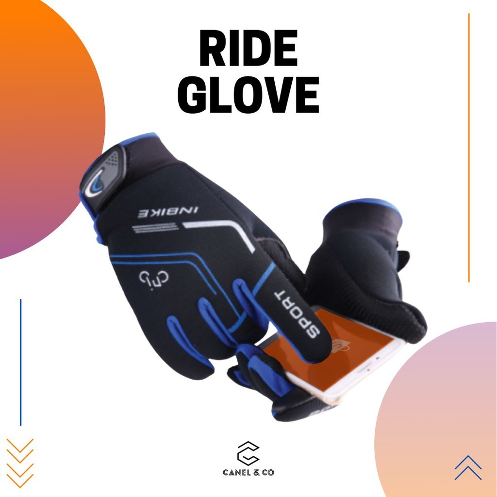 CANEL & CO หน้าจอสัมผัส Sarung Tangan มอเตอร์ Racing Hand ถุงมือ Biker ขี่จักรยานถุงมือ Motosikal รถ