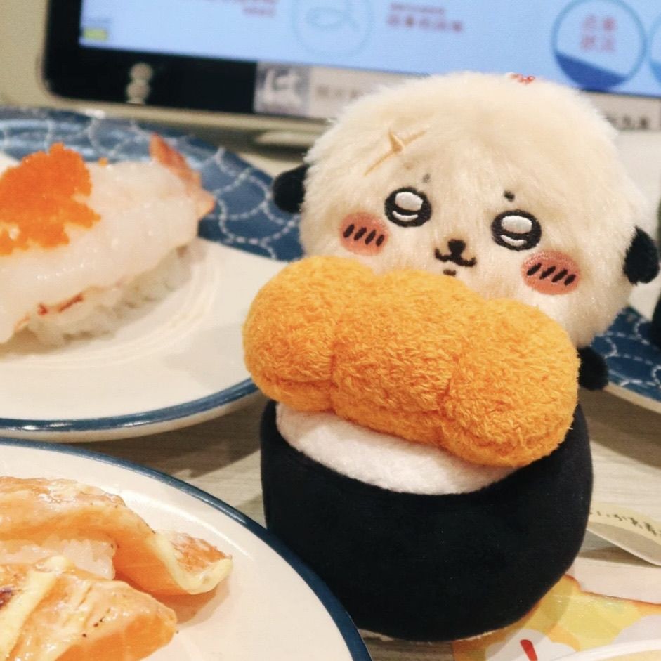 Sushiro Sea Otter Sushi Series จี้กระเป๋า chikawa ตุ๊กตา chikawa ตุ๊กตาน่ารัก Uzachi Xiaoba เครื่องป